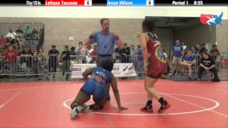 FILA Cadet 78 kg  170 lbs  Latiana Tauaese vs Jenae Wilson [upl. by Germayne]