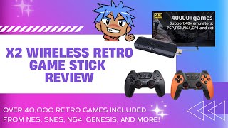 AN HONEST REVIEW OF THE X2 WIRELESS RETRO GAME STICK [upl. by Ahtamat]