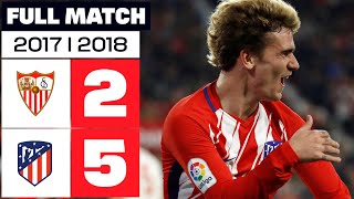 Sevilla FC 25 Atlético de Madrid  PARTIDO COMPLETO  LALIGA EA SPORTS 201718 [upl. by Ciel]