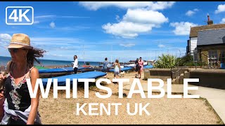 4K Virtual Walking video of Whitstable Kent June 2020 English seaside town tour [upl. by Reidid411]