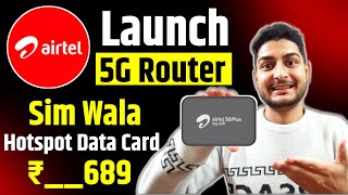 Airtel Launch 5g Router With Sim Card Slot  5g Data card with wifi  Pocket wifi router  Really [upl. by Ashli924]