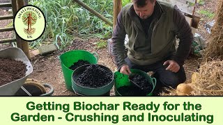 How to Inoculate  Activate Biochar  Turning Charcoal into Biochar [upl. by Hewe]