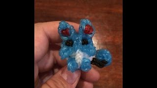 Marill 3D Pokemon Loom Charm Tutorial English [upl. by Nomrah899]