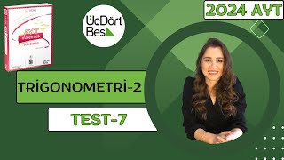 2024 345 AYT MATEMATİK  TRİGONOMETRİII TEST 7  345 aytmatematik yks2024 [upl. by Cartwell]