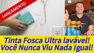 Tinta Inova Fosco Sempre Limpo Suvinil Limpa e Esconde Imperfeições [upl. by Nwadal]