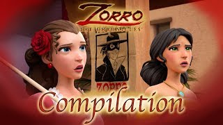 Zorro the Chronicles  1 Hour COMPILATION  Episode 4  6  Superhero cartoons [upl. by Capp675]