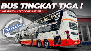 NAIK BUS TINGKAT 3 GIMANA RASANYA  Harapan Jaya DD Combi 3 Deck Jakarta  Malang 1 [upl. by Sophi383]