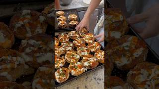 Trying Krispy Pizza’s viral buffalo chicken pinwheel 📍Krispy Pizza NY pinwheel pizza food [upl. by Sivert]