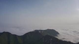 The top of Mt Palgong over the cloud [upl. by Khosrow]