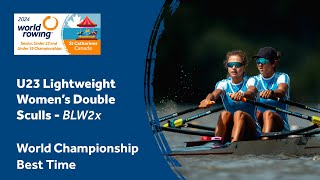 WORLD CHAMPIONSHIP BEST TIME  U23 Lightweight Womens Double Sculls  2024 World Rowing Champs [upl. by Ocisnarf70]