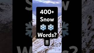 Fact Of Scotlands 400 Words for Snow ❄️ shorts language [upl. by Eilarol317]