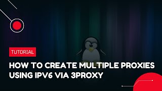 How to create multiple proxies using IPv6 via 3proxy  VPS Tutorial [upl. by Aikat]