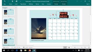 How to design calender using microsoft publisher [upl. by Annodas]