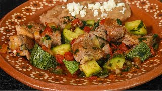 ¡Descubre el Secreto de las Calabacitas con Carne de Puerco [upl. by Anomas444]