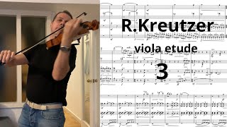 RKREUTZER Nr 3 📕violin amp viola etude bratsche instrument [upl. by Ahseem]