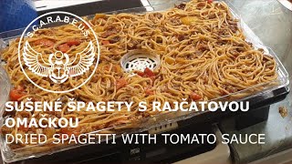 Sušené špagety s rajčatovou omáčkou  Dried spagetti with tomato sauce 1012021 [upl. by Eycal64]