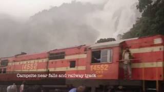 Dudhsagar waterfalls rail trek [upl. by Klemperer]