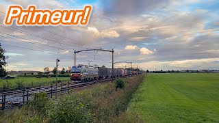 PRIMEUR SBB Vectron XLoad komt voor het ALLEREERST in Nederland met een leuke groet [upl. by Ybrik]