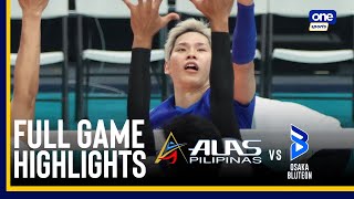 ALAS PILIPINAS MEN vs OSAKA BLUTEON  FULL GAME HIGHLIGHTS  INVITATIONALS  September 7 2024 [upl. by Nicram184]