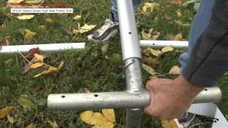 20 x 20 Master Series High Peak Frame Tent  Installation Procedure [upl. by Schuh961]