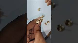 Gold jewellery earring design making video characterdheela2youtubeshortsshortsworkoutviralvideo [upl. by Howzell628]