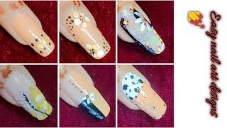 Simple and easy nail polish designs at home 🏠💅 No tools nail art designs [upl. by Gahan]