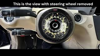 Mercedes C250 W204 Steering Wheel Airbag Module Removal [upl. by Ajani]