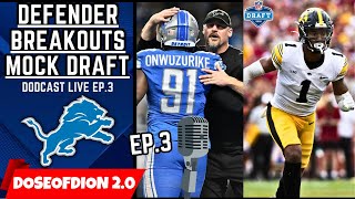 Lions Breakout Defenders For 2024 WAY Too Early Lions 3 Rd Mock Draft 2025 DODcast ep3 [upl. by Phillie]