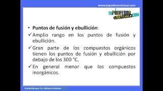 Propiedades de los Compuestos Orgánicos  Lección Teórica [upl. by Hayilaa207]