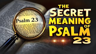 The Secret Meaning of Psalm 23  Hidden Insights into the Lords Shepherd Psalm [upl. by Eoin960]