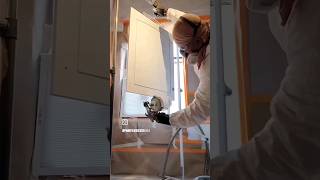 How to Paint Kitchen Cabinets Graco FinishPro 95 HVLP Hangers kitchen interiorpainting howto [upl. by Naret]