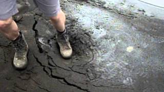 Quicksand at the Skaftafell National Park  Vatnajokull glacier Iceland [upl. by Hatty472]