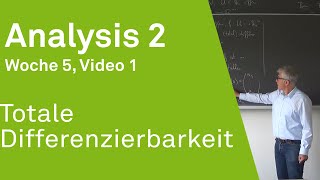 Totale Differenzierbarkeit  Analysis 2  Video 51 [upl. by Latyrc]