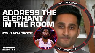 Addressing Embiids ELEPHANT IN THE ROOM Will it help the 76ers 🏀  SportsCenter [upl. by Llatsyrk]