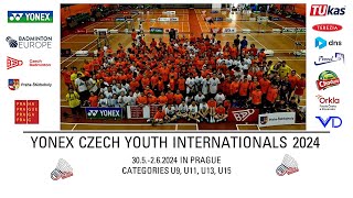 Court 10 day 2 part 2  YONEX Czech Youth International 2024 [upl. by Ecinnej902]