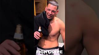 Nate Diaz IMMEDIATELY AFTER BEATING Jorge Masvidal CELEBRATES with a BEER [upl. by Neelrahc]