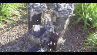 UNDERGROUND WATER BASIN Basalt pondless disappearing rock water fountain [upl. by Gilliam]