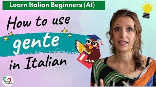 36 Learn Italian Beginners A1 “La gente” o “Le persone” [upl. by Sirromal370]