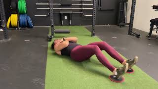 Eccentric Only Hamstring Sliders [upl. by Cormick]