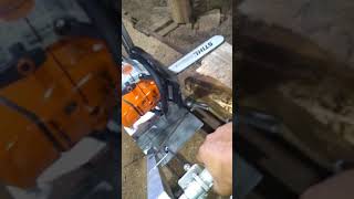 Mini serraria caseira com motoserra Stihl [upl. by Sherie650]