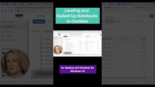 OneNote Tips and Tricks Locate Your Backed Up Notebooks [upl. by Kreit]