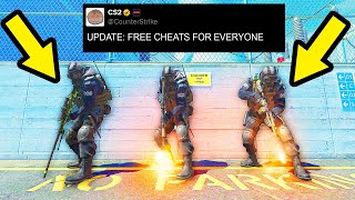 VALVE ADDED FREE CHEATS for everyone  COUNTER STRIKE 2 CLIPS [upl. by Athallia]