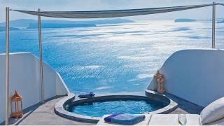 Andronis Luxury Suites Santorini  Most FAMOUS Hotel in Santorini 4K Tour amp Vlog [upl. by Yendahc648]