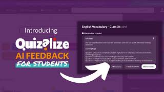 Introducing Quizalize AIPowered Feedback for Students [upl. by Rodie]