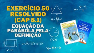 Exercícios Resolvidos  GA  Cap 81  Ex 50  Cônicas  Parábola [upl. by Asserat]