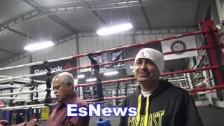 top spanish song on radio shot at mikey garcia home EsNews Boxing [upl. by Gnat170]