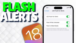 iOS 18 How to Make iPhone Flash When You Get a Text or Call [upl. by Aisirtap]