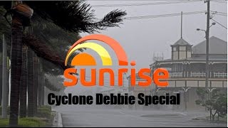 Channel 7 Sunrise Cyclone Debbie Special 280317 [upl. by Atlee]