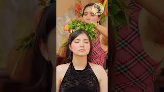 Doña Esperanzas gentle whispering ASMR massage amp energy cleansing with medicinal plants shorts [upl. by Justus]