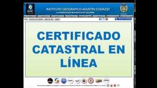 TUTORIAL CERTIFICADO CATASTRAL EN LÍNEA Introducción [upl. by Eenal]